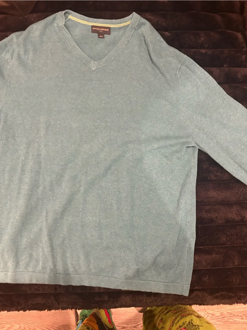 Banana Republic Light Blue V-Neck Men’s Sweater